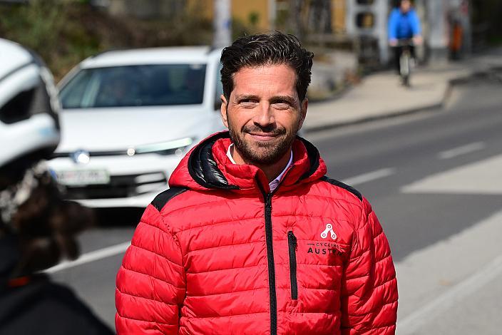 Mario Rossmann (Präsident Cycling Austria, Oberösterreich)  65. Rad Saison Eroeffnungsrennen Leonding