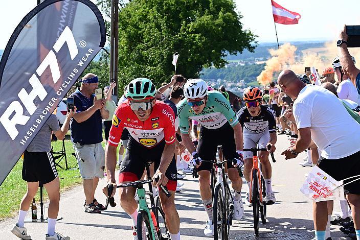  Im Roten Lidl - Trikot des Gesamtführenden der Lidl Tour of Austria Gregor Mühlberger, 4. Etappe von Steyr nach Steyr, 170,5km, Tour of Austria