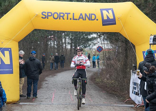 07.01.2018, St. Pölten, AUT, Rad Querfeldein Staatsmeisterschaft Elite Herren, 2018, St. Pölten, Niederösterreich, im Bild Gregor Raggl (AUT, Möbel Märki MTB Pro Team) Staatsmeister 2018 //  during cycling cross championship, St. 