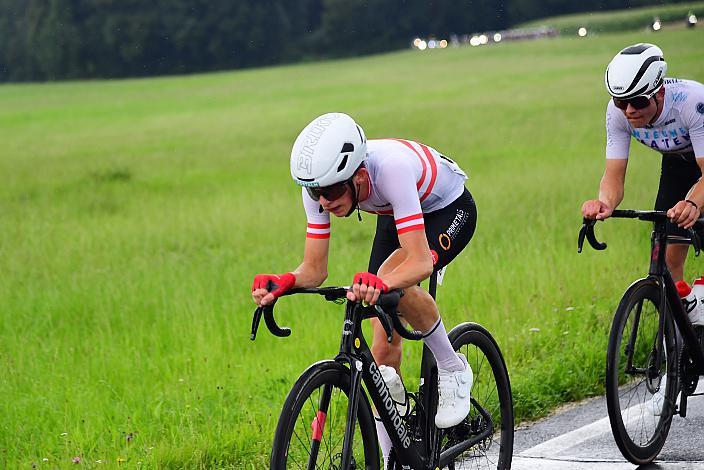 Bester Österreicher Michael Hettegger (AUT, LRV Oberösterreich),  50. OÖ Junioren Rundfahrt, 3. Etappe Bad Wimsbach Strass im Attergau