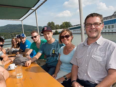 Die Liwest Black Wings Linz auf Linz Tour.