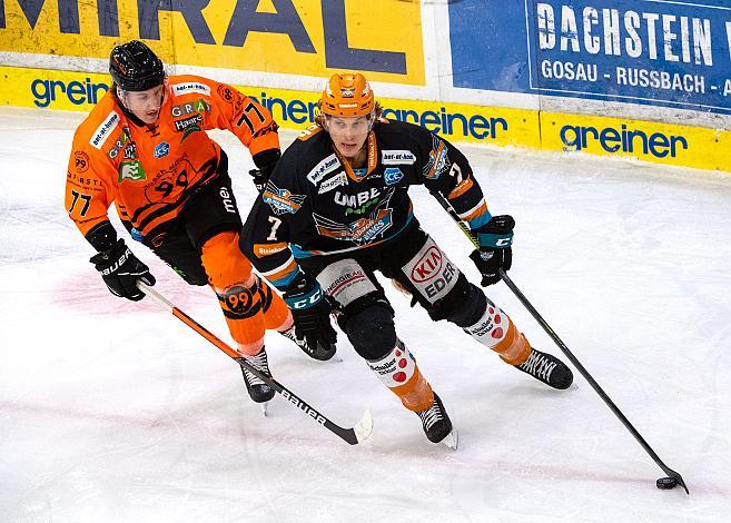 Philipp Lindner (Graz 99ers), Brian Lebler (Steinbach Black Wings 1992), Steinbach Black Wings 1992 vs Graz 99ers, Qualifikationsrunfe Eishockey, Bet at Home ICE Hockey League