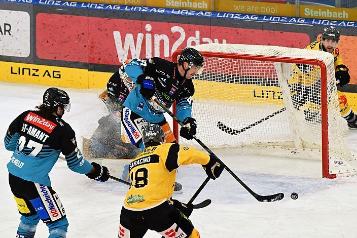 Logan Roe (Steinbach Black Wings Linz), 19. Runde ICE, Steinbach Black Wings Linz vs HC Pustertal Wölfe, Linz AG Eisarena 