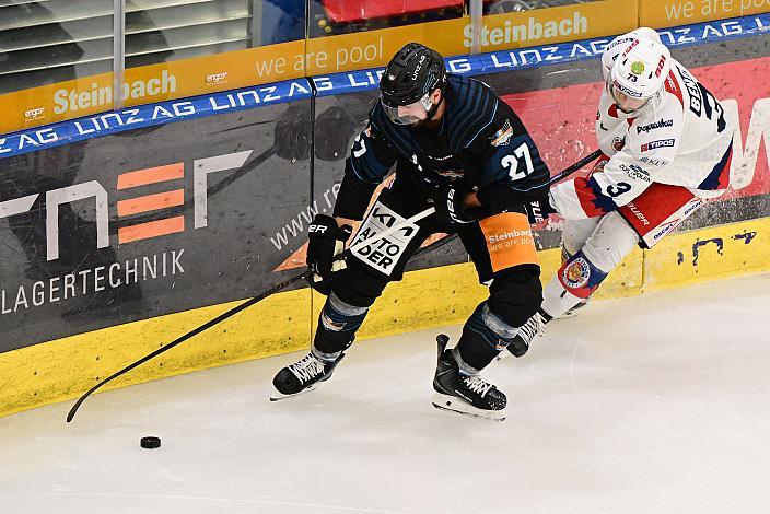 Shawn St.Amant (Steinbach Black Wings Linz) Steinbach Black Wings Linz - HKM Zvolen (SVK), Linz AG Eisarena 