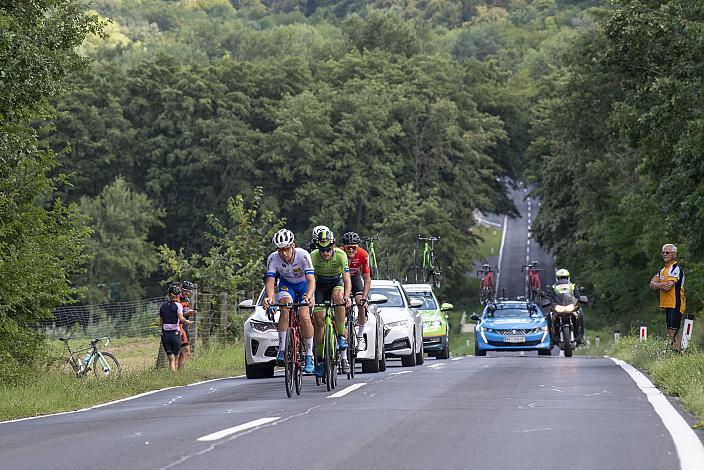 Johannes Hirschbichler (AUT, Union Raiffeisen Radteam Tirol) in der Ausreissergruppe ÖSTM Strasse Mattersburg, Österreichische Staatsmeisterschaft U23, Elite Damen und Herren