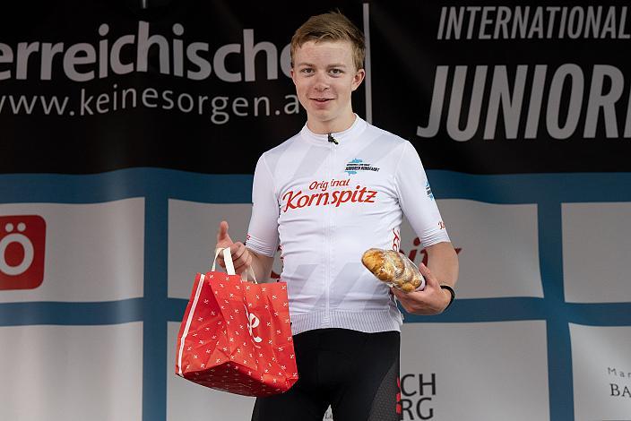 Henry Neff (USA, LUX/CTS p/b Specialized) im Weissen Trikot des Besten Nachwuchsfahreres, Rohrbach - Rohrbach, Int. "Keine Sorgen" Junioren Rundfahrt UCI Kat. 2.1 MJ