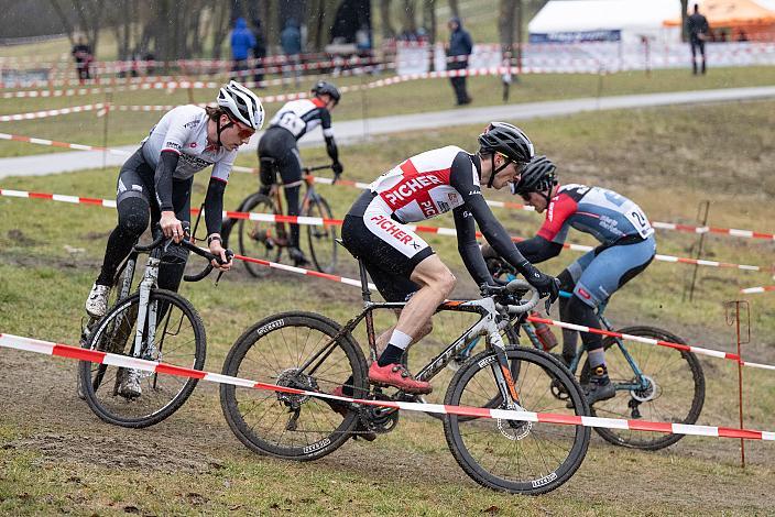 Manfred Zöger (AUT, MTB Team Bucklige Welt), Jakob Reiter (AUT, Mühl4tler Bike Team), Rad Cyclo Cross, ÖSTM/ÖM Querfeldein  Langenzersdorf, Seeschlacht