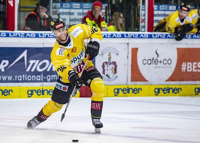 Im Bild: Mark Flood (spusu Vienna Capitals) Eishockey,  EHC Liwest Black Wings Linz vs Spusu Vienna Capitals