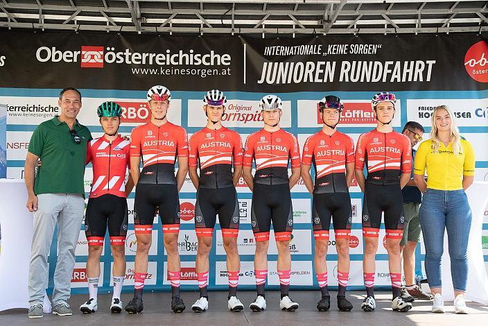 Mag. Erwin Stürzlinger (Bgm. Bad Wimsbach), Nationalteam Österreich, Bad Wimsbach - Strass im Attergau, Int. "Keine Sorgen" Junioren Rundfahrt UCI Kat. 2.1 MJ