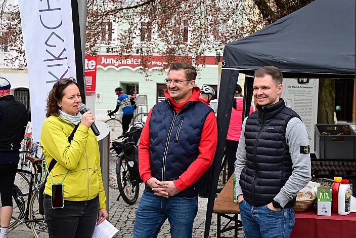 Bgm. Christian Penn, Start zur 10. Kirschblüten Radklassik, Rad Klassik, Oldtimer, Vintage, Stahlrad, Radsport, Eferding, Oberösterreich