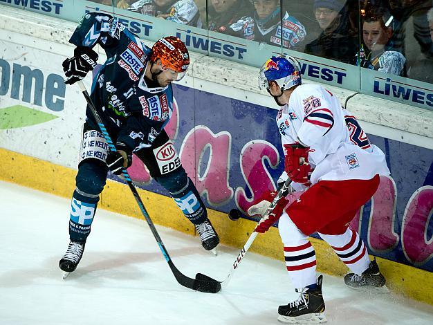 Andrew Jacob Kozek, Linz und Michael Boivin, Salzburg, Linz EHC Liwest Black Wings Linz vs EC Red Bull Salzburg