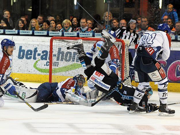Patrick Spannring, Linz EHC Liwest Black Wings Linz vs KHL Medvescak Zagreb