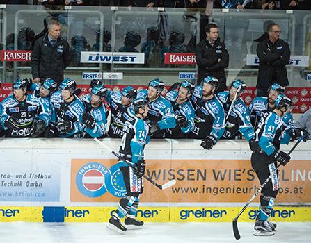 Linz feiert, EHC Liwest Black Wings Linz vs UPC Vienna Capitals, Platzierungsrunde