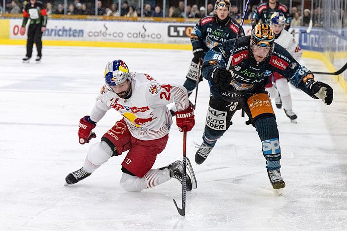 Ryan Murphy (EC Red Bull Salzburg), Jakob Mitsch (Steinbach Black Wings Linz)  Steinbach Black Wings Linz vs EC Red Bull Salzburg, Linz AG Eisarena 