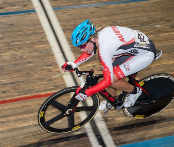Verena Eberhardt (AUT, TWC Maaslandster Zuid-Limburg) GP Vienna, Bahnmeeting 