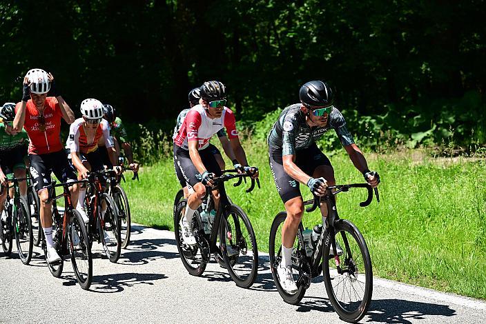 Marco Schrettl (AUT, Tirol KTM Cycling Team), Im Nachwuchstrikot des Besten Nachwuchsfahrers, Balint Feldhofer (HUN, Team United Shipping) 2. Etappe Eferding - Ried im Innkreis, 15. Int. Raiffeisen OÖ-Radrundfahrt UCI Kat. 2.2