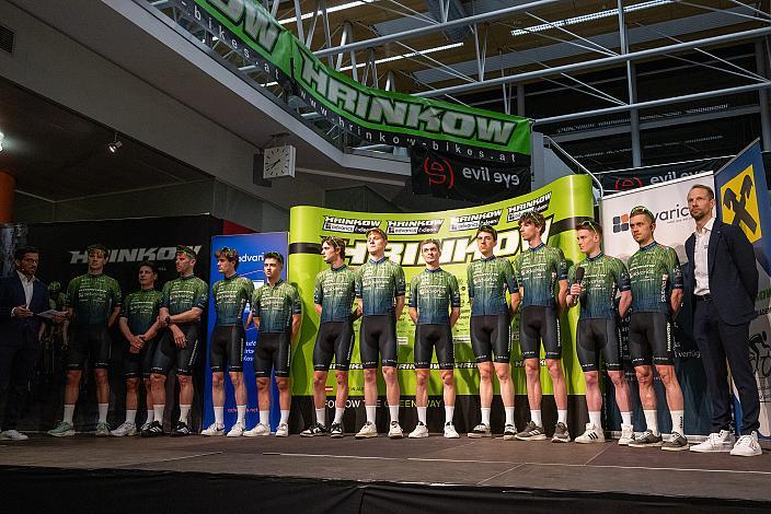 Sportlicher Leiter Matej Mugerli (SLO), Jakob Reiter (AUT), Maximilian Huber (AUT), Loic Bettendorff (LUX), Jaka Primozic (SLO), Richard Riska (SVK), David Paumann (AUT), Filippo Fortin (ITA), Valentin Poschacher (AUT), Riccardo Zoidl (AUT),  Dominik Hödlmoser (AUT),  Josef Dirnbauer (AUT), Ayden Jordan (AUT), Teampräsentation, Steyr, Team Hrinkow Advarics Cycleang, UCI Continental Team)