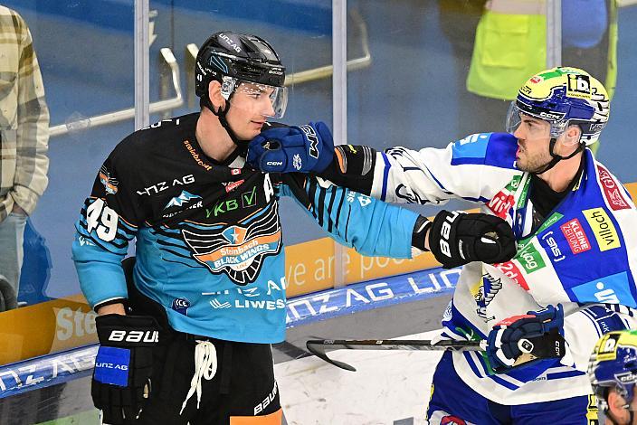 Steven Strong (EC iDM Wärmepumpen VSV), Graham Knott (Steinbach Black Wings Linz) 5. Runde ICE, Steinbach Black Wings Linz vs EC VSV , Linz AG Eisarena 
