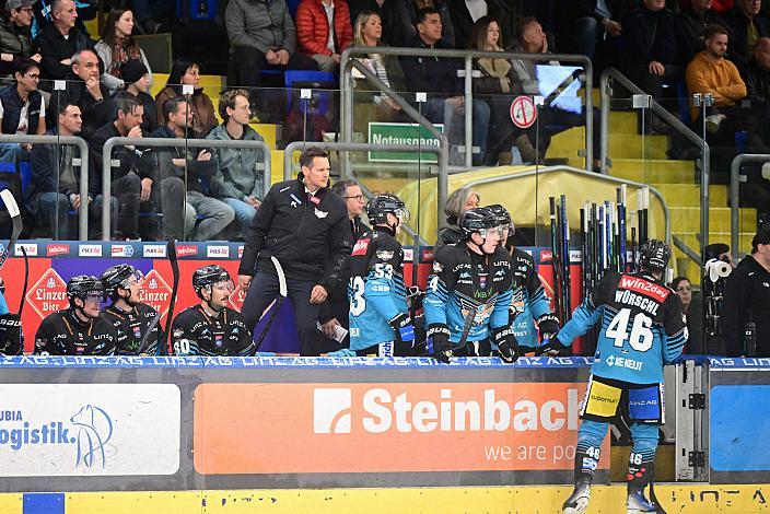 Head Coach Philipp Lukas (Steinbach Black Wings Linz) 7. Runde ICE, Steinbach Black Wings Linz vs EC KAC, Linz AG Eisarena 