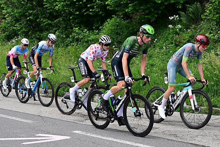 Die Ausreisser mit Viktor Soenens (BEL, Soudal - Quickstep Devo Team), Richard Riska (SVK, Hrinkow Advarics), Emanuel Zangerle (AUT, Team Vorarlberg), Milan Kadlec (CZE, Team Elkov Crypto4me), Otto van Zanden (NED, Azerion  - Villa Valkenburg), Manuel Oioli (ITA, Swatt Club, Key Locke (USA, Team USA), Eric Meinberg (GER, Benotti Berthold), 4. Etappe Aigen - Schlägl - Aigen - Schlägl, Oberösterreich Rundfahrt