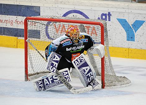 Lorenz Hirn, Tormann Linz, Liwest Black Wings Linz vs Straubing Tigers 