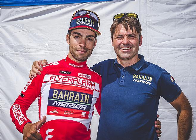 Etappensieger Giovanni Visconti (ITA, Bahrain Merida Pro Cycling Team) Harald Morscher, (AUT, Team Bahrain Merida)  2. Etappe Feldkirch - Fulpmes-Telfes  70. Ã–sterreich Rundfahrt 