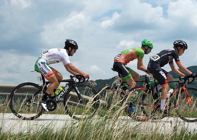 Daniel Savini (ITA, Bardiani CSF), Jonas Rapp (GER, Hrinkow Advarics Cycleang), Johannes Adamietz (GER, Tirol Cycling Team)  4. Etappe Traun - Ternberg