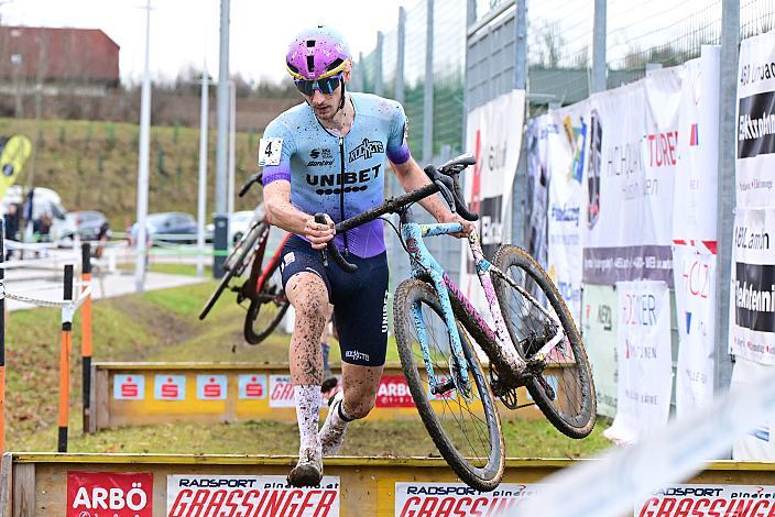 Sieger Lander Loockx (BEL, Unibet Tietema Rockets), 4.Radquerfeldein GP um das Sportzentrum Gunskirchen, Rad Cyclo Cross, 