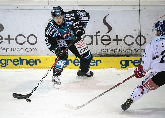 Fabio Hofer (EHC Liwest Black Wings Linz) EHC Liwest Black Wings Linz vs HC TWK Innsbruck Die Haie