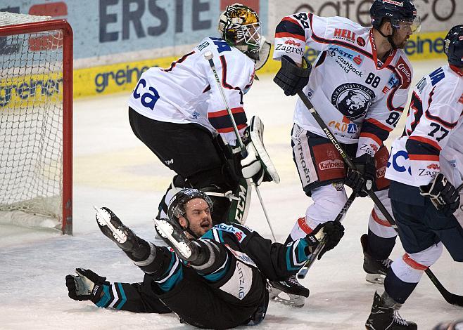 Andreas Kristler (EHC Liwest Black Wings Linz)  EHC Liwest Black Wings Linz vs KHL Medvescak Zagreb, 3. Viertelfinale