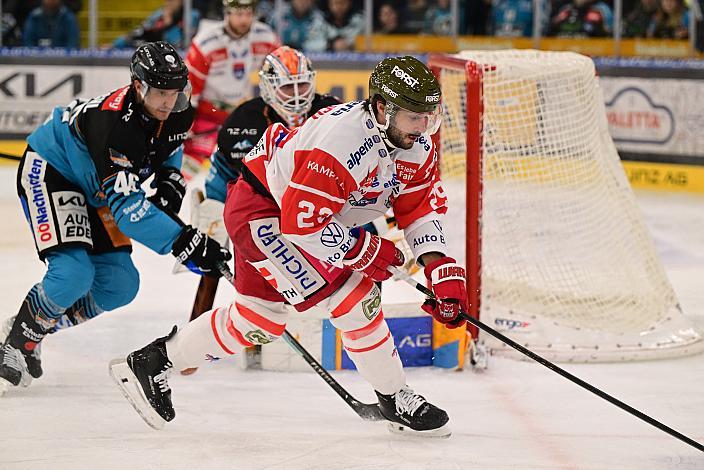 Shane Gersich (HCB Suedtirol Alperia), Niklas Würschl (Steinbach Black Wings), 23. Runde ICE, Steinbach Black Wings Linz vs HCB Suedtirol Alperia, Linz AG Eisarena 