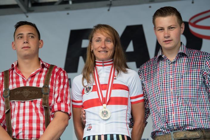 Siegerin Martina Ritter Rad Staatsmeisterschaft, Elite Damen, Grein an der Donau