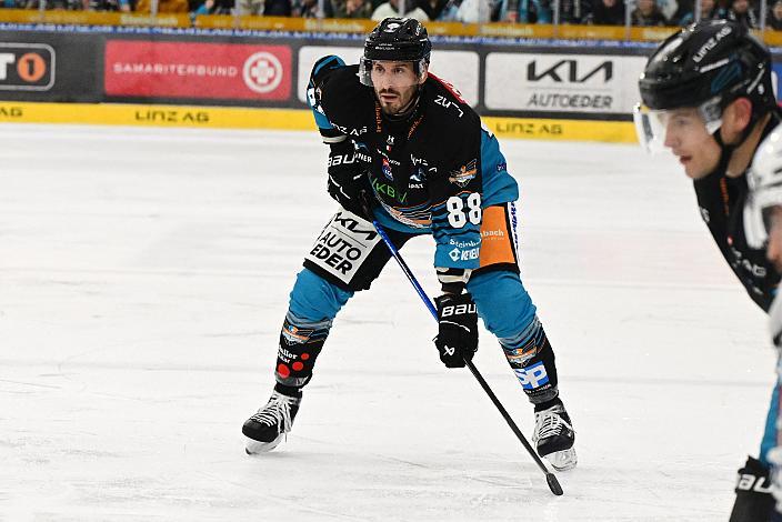 Yohann Aumtu (Steinbach Black Wings Linz) 34. Runde ICE, Steinbach Black Wings Linz vs Hydro Fehervar AV 19, Linz AG Eisarena 