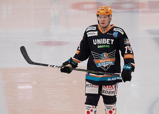 Josh Roach (Steinbach Black Wings 1992) Steinbach Black Wings 1992 vs Moser Medical Graz 99ers Auswärtsspiel statt in Bratislava in Linz, Eishockey, Bet at Home ICE Hockey League