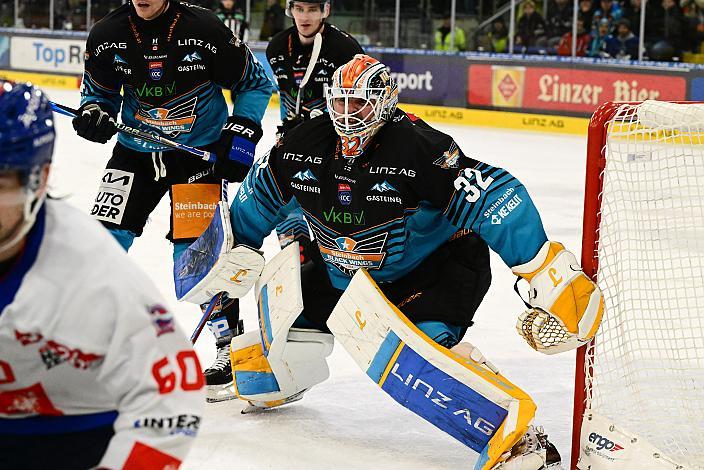 Tormann Rasmus Tirronen (Steinbach Black Wings Linz) 26. Runde ICE, Steinbach Black Wings Linz vs HCInnsbruck, Linz AG Eisarena 