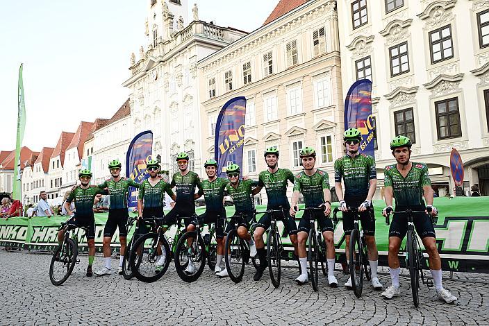 Team Hrinkow Advarics in der Führung beim 28. Int. ASVÖ - HRINKOW City Kriterium Steyr, Herren Elite, ÖRV, Radsport, Mountainbike, ELITE Rennrad