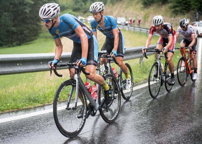 Marcel Neuhauser (Team Felbermayr Simplon Wels), Riccardo Zoidl (AUT, Team Felbermayr Simplon Wels) Rad Staatsmeisterschaft, Elite Herren, Grein an der Donau