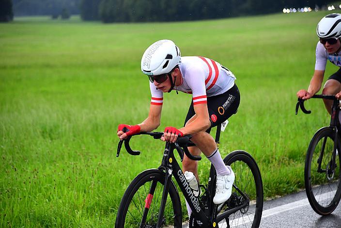 Bester Österreicher Michael Hettegger (AUT, LRV Oberösterreich),  50. OÖ Junioren Rundfahrt, 3. Etappe Bad Wimsbach Strass im Attergau