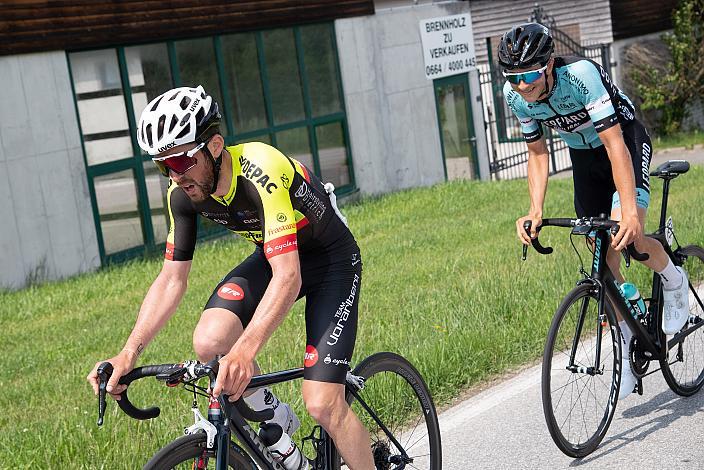 Alexis Guerin (FRA, Team Vorarlberg), Jan Maas (NED, Leopard Pro Cycling) 2. Etappe Eferding - Oberneukirchen, Int. Raiffeisen Oberösterreich Rundfahrt UCI Kat. 2.2