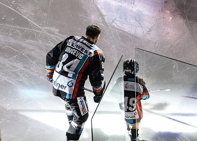 Im Bild: Dragan Umicevic (EHC Liwest Black Wings Linz) Eishockey,  EHC Liwest Black Wings Linz vs EC KAC