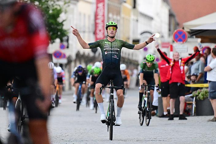 Sieger Loic Bettendorff (LUX, Hrinkow Advarics) 28. Int. ASVÖ - HRINKOW City Kriterium Steyr, Herren Elite, ÖRV, Radsport, Mountainbike, ELITE Rennrad