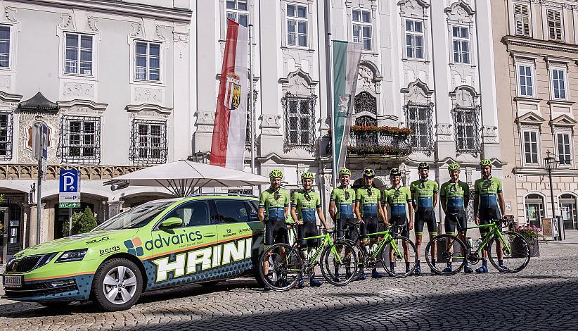 Stadtplatz Steyr, Rennrad in Oberösterreich, Team Hrinkow Advarics Cycleang,  Hrinkow Rennrad