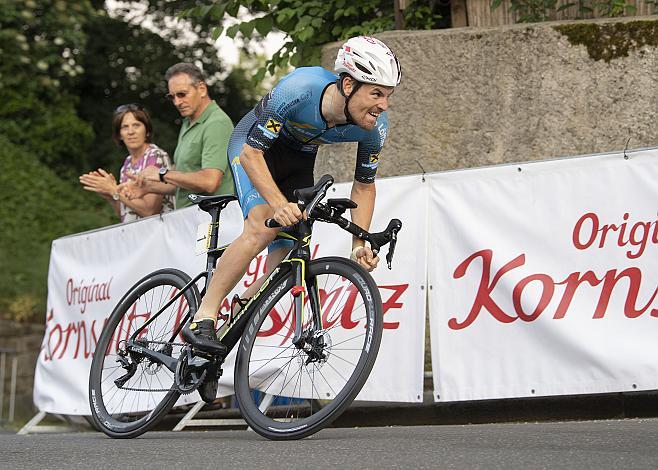Stephan Rabitsch (AUT, Team Felbermayr Simplon Wels) Linz Hauptplatz, Martinskirche,  Radsport 10. Int. OOE Rundfahrt Prolog