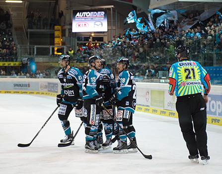 Linz feiert, EHC Liwest Black Wings Linz vs HDD TELEMACH Olimpija Ljubljana, Laibach
