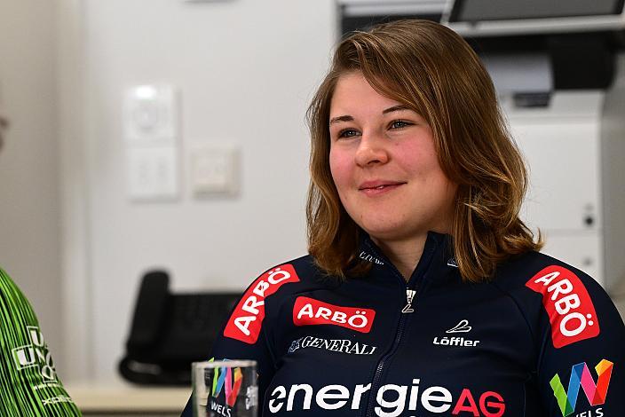 Daniela Schmidsberger (AUT, RC ARBÖ Wels)  Pressekonferenz zum 64. Rad Saison Eroeffnungsrennen Leonding