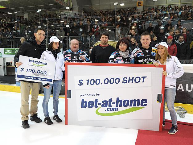 Die Spieler des 100.000,-- Dollar Shot Games Liwest Black Wings Linz vs Moser Medical Graz99ers