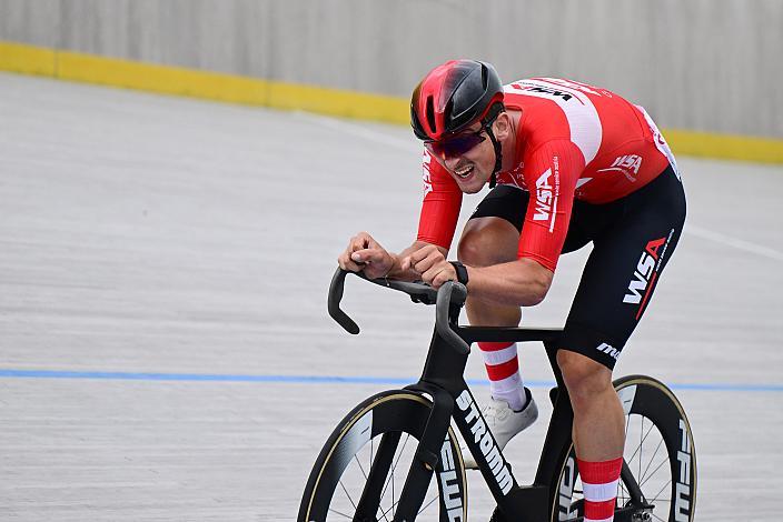 Omnium Meister Maximilian Schmidbauer (AUT, WSA KTM Graz), Hello Yellow Velodrom Linz, Rad Bahnstaatsmeisterschaft 2025