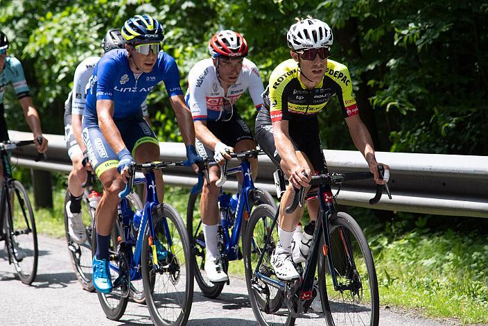 Michal Schlegel (CZE, Team Elkov Kasper). Adria Moreno Sala (ESP, Team Vorarlberg) 2. Etappe Eferding - Oberneukirchen, Int. Raiffeisen Oberösterreich Rundfahrt UCI Kat. 2.2
