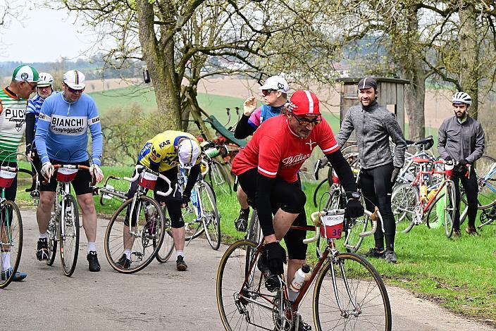 Labe Ebner z Eben der 10. Kirschblüten Radklassik, Rad Klassik, Oldtimer, Vintage, Stahlrad, Radsport, Eferding, Oberösterreich